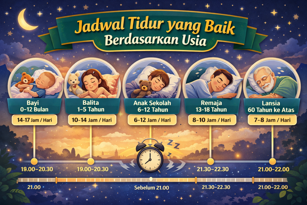 Berapa Jam Tidur yang Dibutuhkan? Ini Jawabannya Berdasarkan Usia