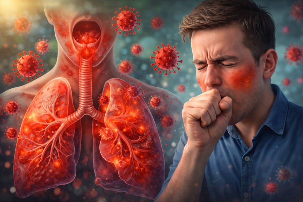 Infeksi Virus pada Tenggorokan dan Paru-Paru yang Menyebabkan Batuk dan Sesak Napas