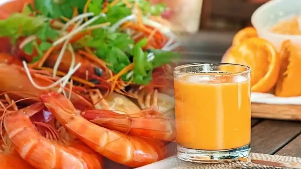 Fakta di Balik Makan Udang dan Minum Es Jeruk: Apakah Aman untuk Tubuh?
