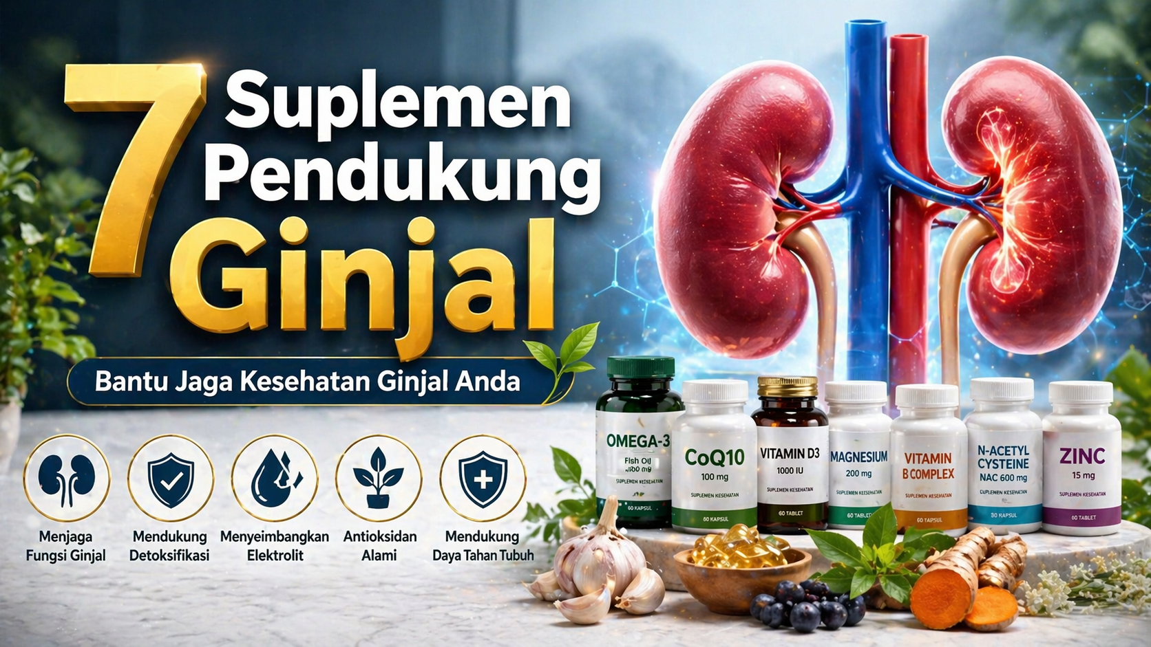 7 Nutrisi Penting untuk Mendukung Fungsi Ginjal