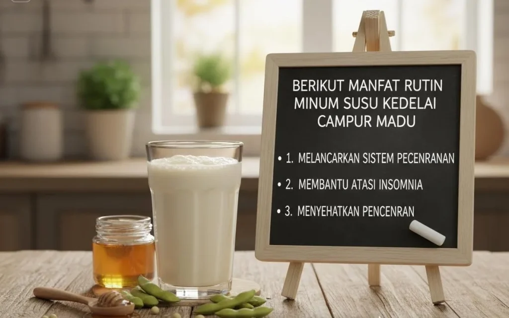 Minuman Sederhana dengan Manfaat Besar, Susu Kedelai dan Madu