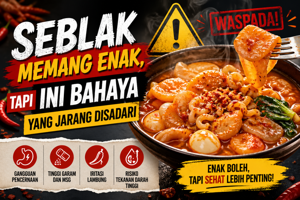 Di Balik Pedasnya Seblak, Ternyata Ada Risiko Kesehatan Ini