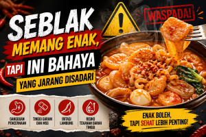 Di Balik Pedasnya Seblak, Ternyata Ada Risiko Kesehatan Ini