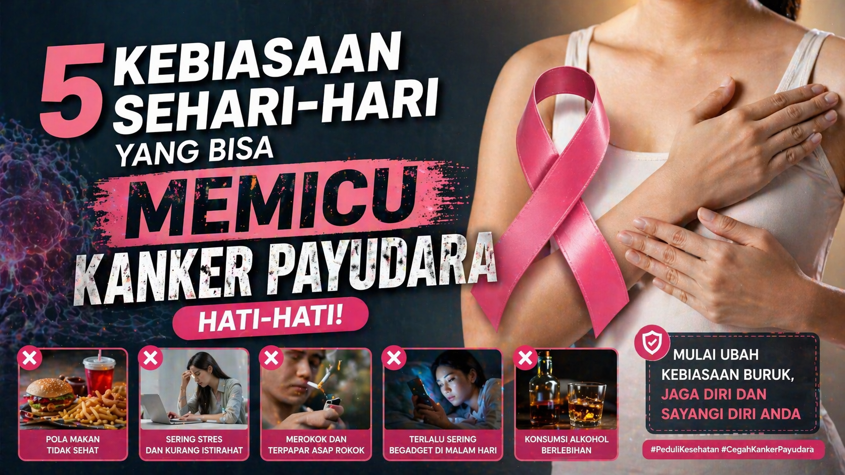 Waspada! Kebiasaan Ini Bisa Berbahaya untuk Kesehatan Payudara