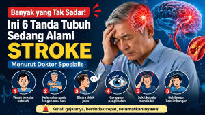 Stroke Bisa Datang Tiba-Tiba, Kenali 6 Tanda Awalnya