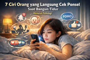 7 Ciri Orang yang Langsung Cek HP Saat Bangun Tidur, Menurut Psikologi