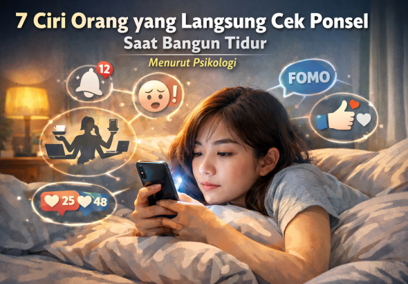7 Ciri Orang yang Langsung Cek HP Saat Bangun Tidur, Menurut Psikologi