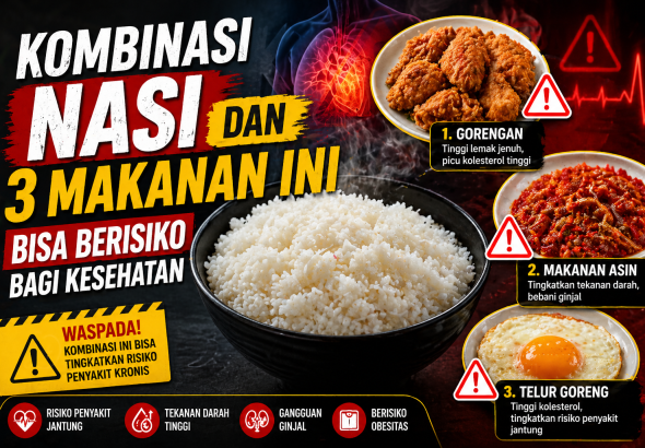 Waspada! 3 Lauk Favorit Ini Bisa Berdampak Buruk Jika Sering Dimakan dengan Nasi
