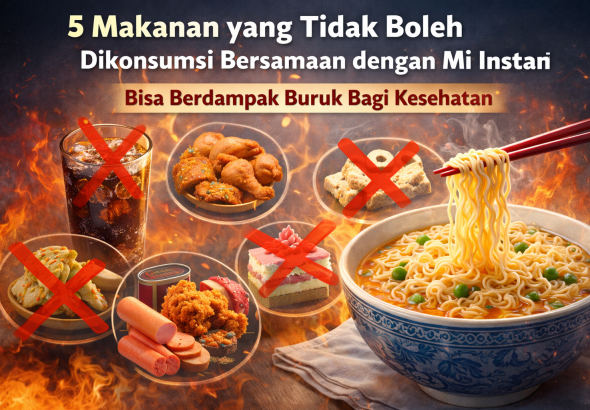 Hindari! Ini 5 Kombinasi Berbahaya Saat Makan Mi Instan
