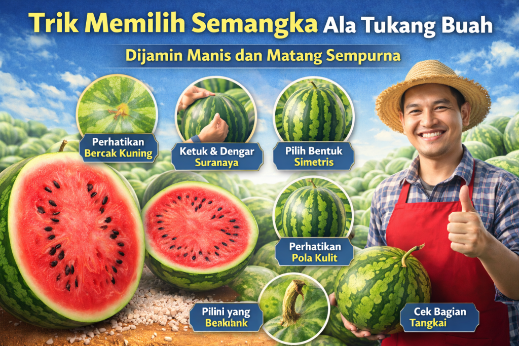 6 Tips Memilih Semangka Agar Manis dan Segar