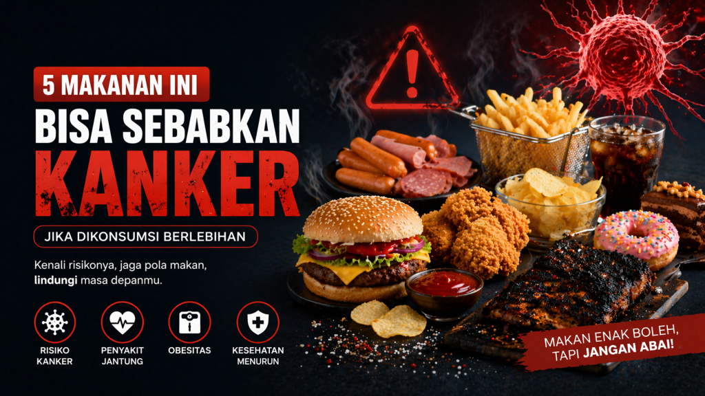 5 Makanan yang Perlu Dikurangi untuk Cegah Kanker