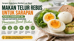 6 Manfaat Sarapan Telur Rebus, Ampuh untuk Diet dan Energi Harian