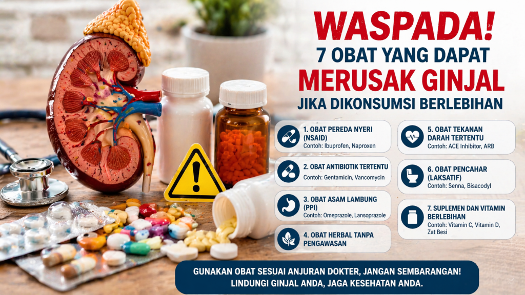 Bahaya Konsumsi Obat Berlebihan terhadap Kesehatan Ginjal