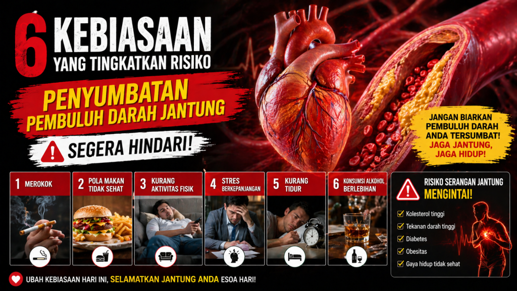 Waspada! Kebiasaan Harian Ini Bisa Picu Penyakit Jantung