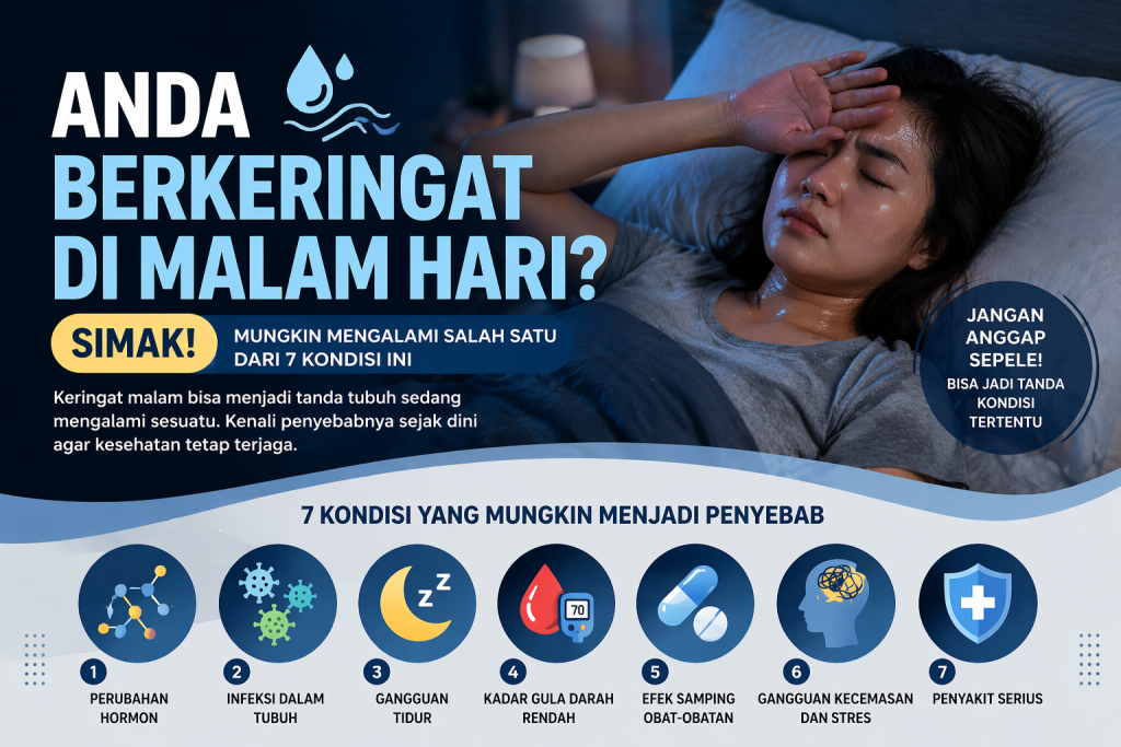Jangan Anggap Sepele! Keringat Malam Bisa Jadi Gejala Ini