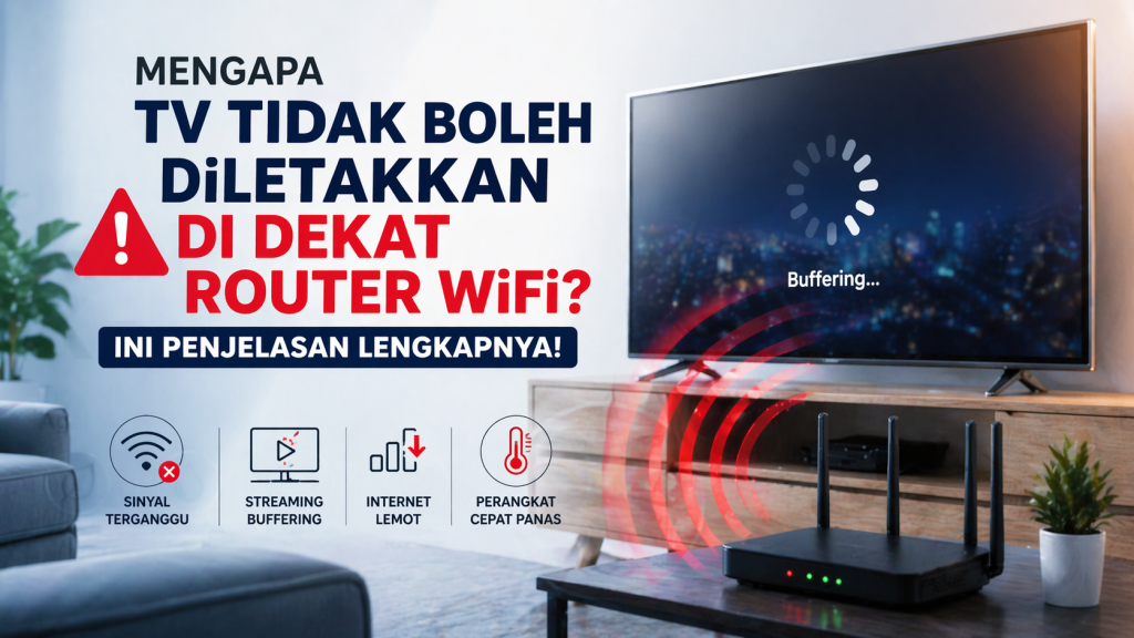 Sinyal Lemah? Bisa Jadi Karena TV Terlalu Dekat Router WiFi