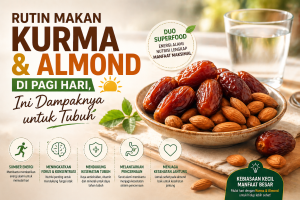 7 Manfaat Makan Kurma dan Almond Setiap Pagi yang Jarang Diketahui