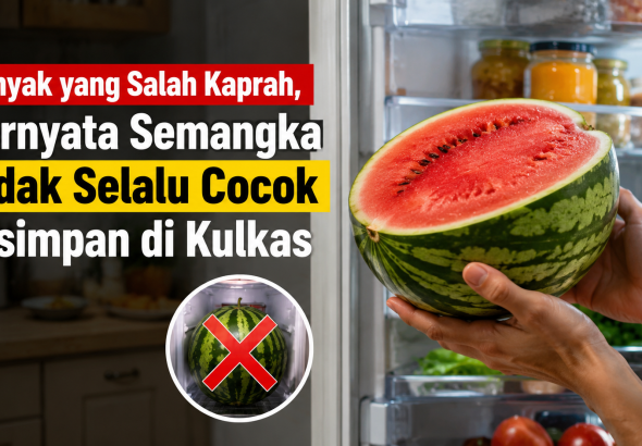 Ternyata Begini Dampak Menyimpan Semangka di Kulkas Terlalu Lama