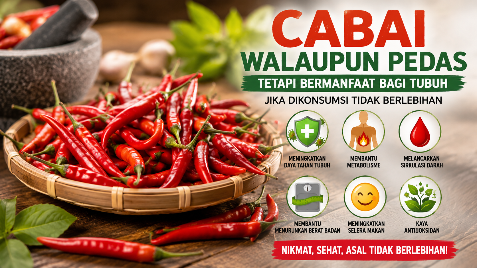 Di Balik Rasa Pedas, Cabai Menyimpan Manfaat untuk Tubuh
