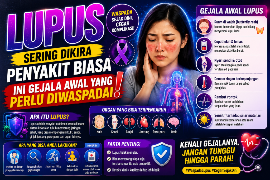 Gejala Awal Lupus Sering Dianggap Masuk Angin, Ini Faktanya
