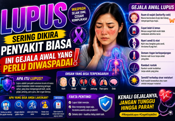 Gejala Awal Lupus Sering Dianggap Masuk Angin, Ini Faktanya