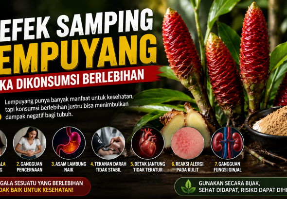 7 Risiko Kesehatan Akibat Terlalu Banyak Mengonsumsi Lempuyang