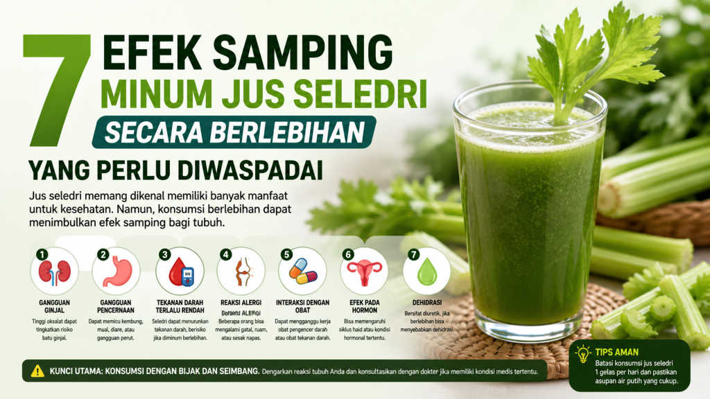 Jus Seledri Memang Sehat, Tapi Ini Efek Sampingnya