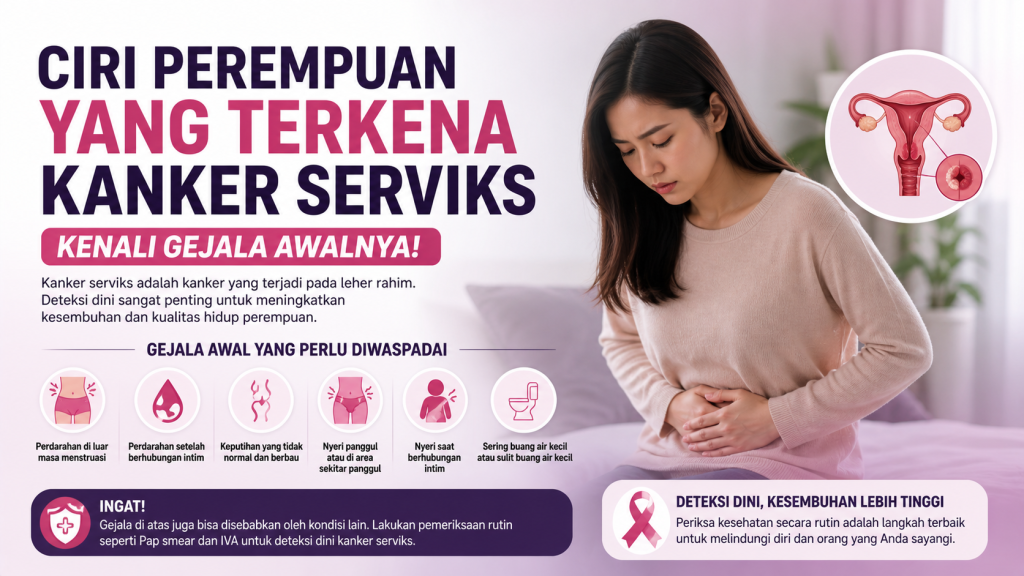 Waspadai Sejak Dini, Ini Ciri Kanker Serviks pada Wanita