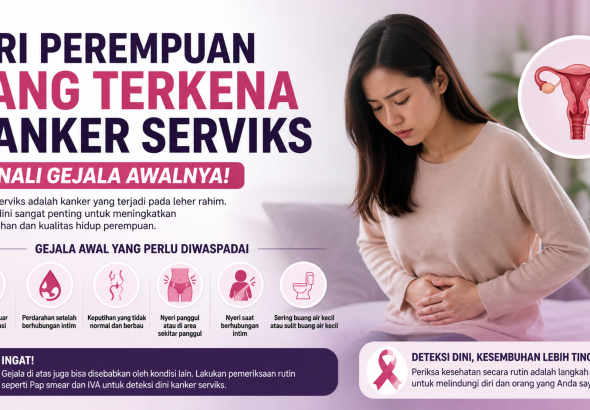 Waspadai Sejak Dini, Ini Ciri Kanker Serviks pada Wanita