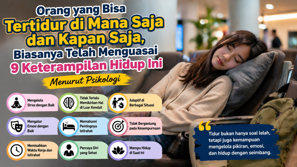 Psikologi Ungkap 9 Keterampilan Hidup yang Dimiliki Orang yang Mudah Tertidur