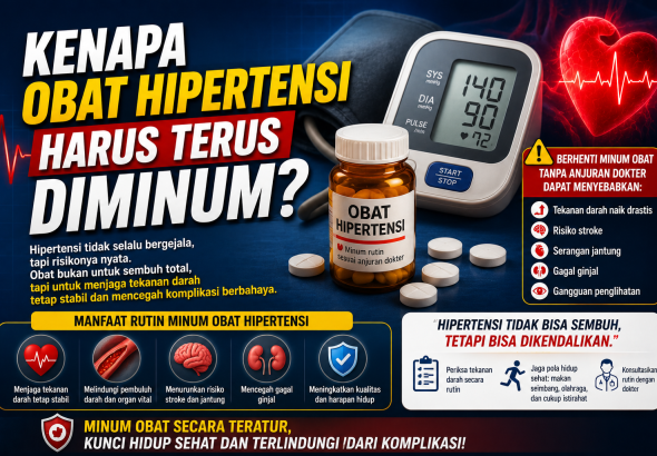 Kenapa Obat Hipertensi Harus Terus Diminum?