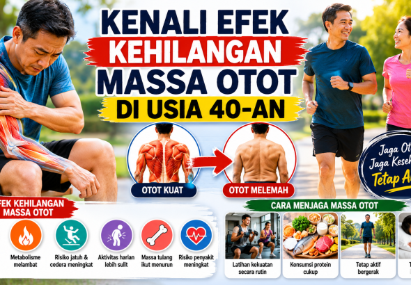 Usia 40-an Rentan Kehilangan Massa Otot, Ini Dampaknya