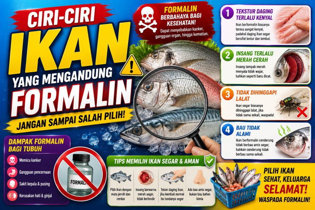 Kenali Tanda Ikan Berbahaya yang Mengandung Bahan Kimia