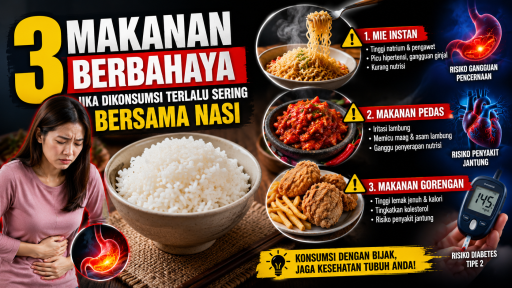 Kebiasaan Sepele yang Berbahaya, Terlalu Sering Makan Nasi dengan Lauk Ini Bisa Picu Penyakit