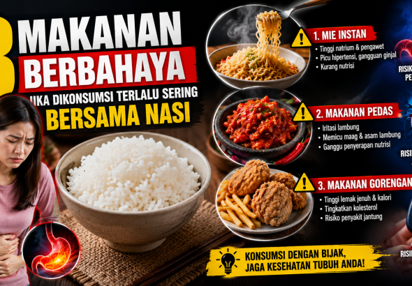 Kebiasaan Sepele yang Berbahaya, Terlalu Sering Makan Nasi dengan Lauk Ini Bisa Picu Penyakit