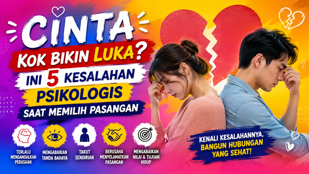 Jangan Salah Pilih, Ini 5 Kesalahan yang Sering Terjadi Saat Jatuh Cinta