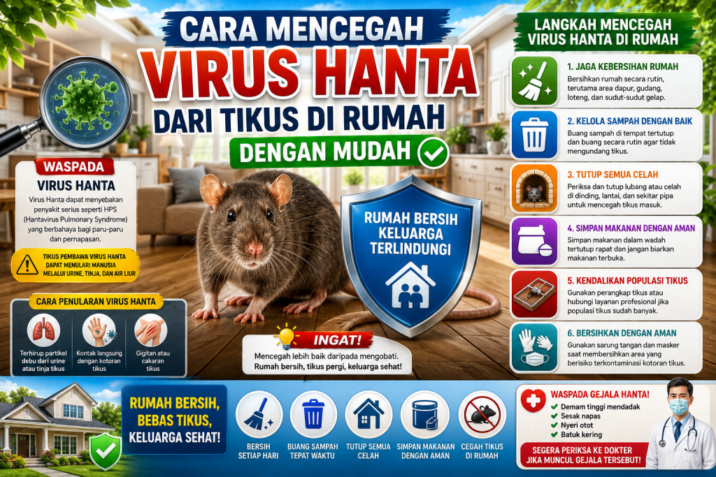 Langkah Penting Mencegah Infeksi Virus Hanta di Rumah