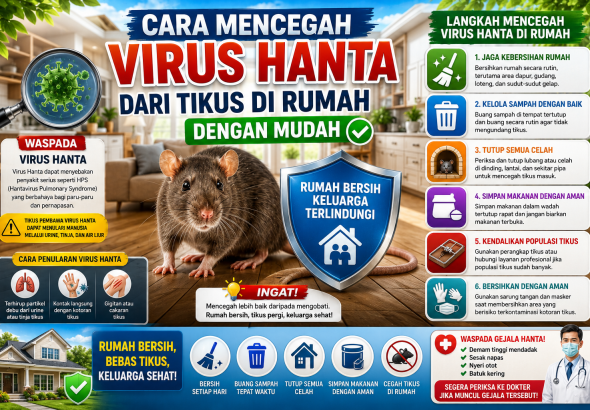 Langkah Penting Mencegah Infeksi Virus Hanta di Rumah