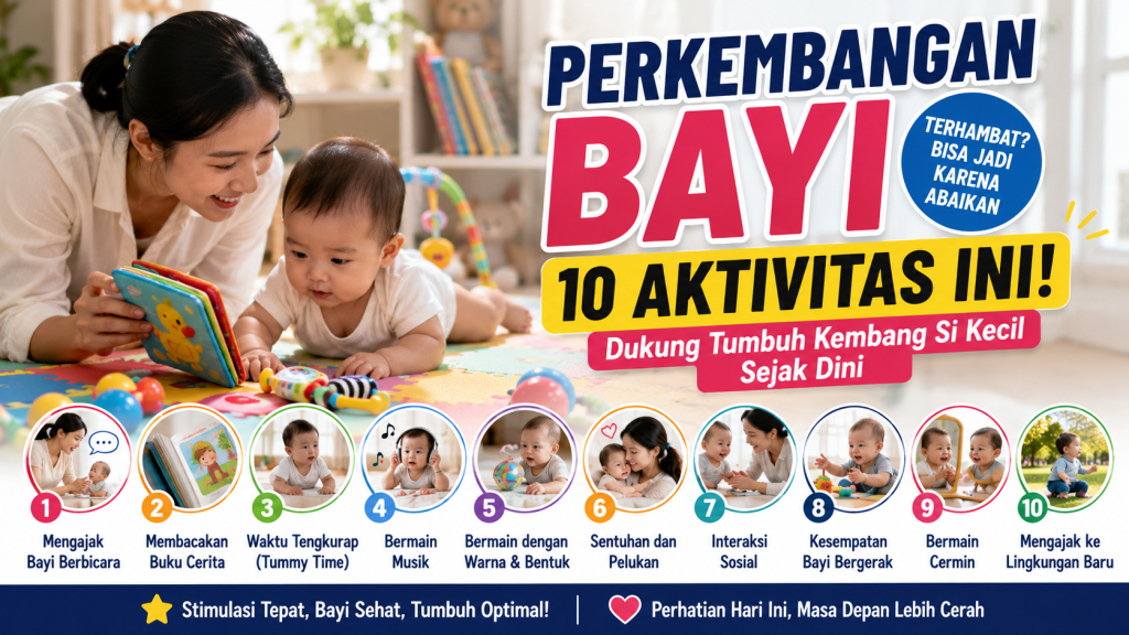 10 Aktivitas Sederhana yang Berpengaruh Besar pada Tumbuh Kembang Bayi