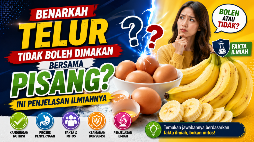 Benarkah Makan Telur dan Pisang Bersamaan Bisa Ganggu Kesehatan?