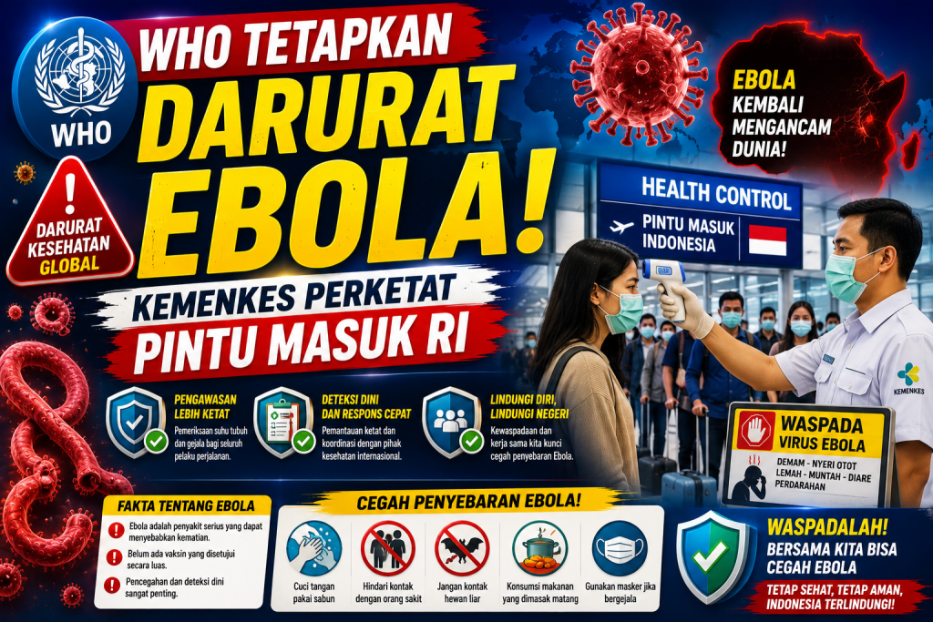 Ebola Kembali Jadi Sorotan Dunia, Ini Respons Pemerintah RI