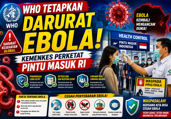 Ebola Kembali Jadi Sorotan Dunia, Ini Respons Pemerintah RI