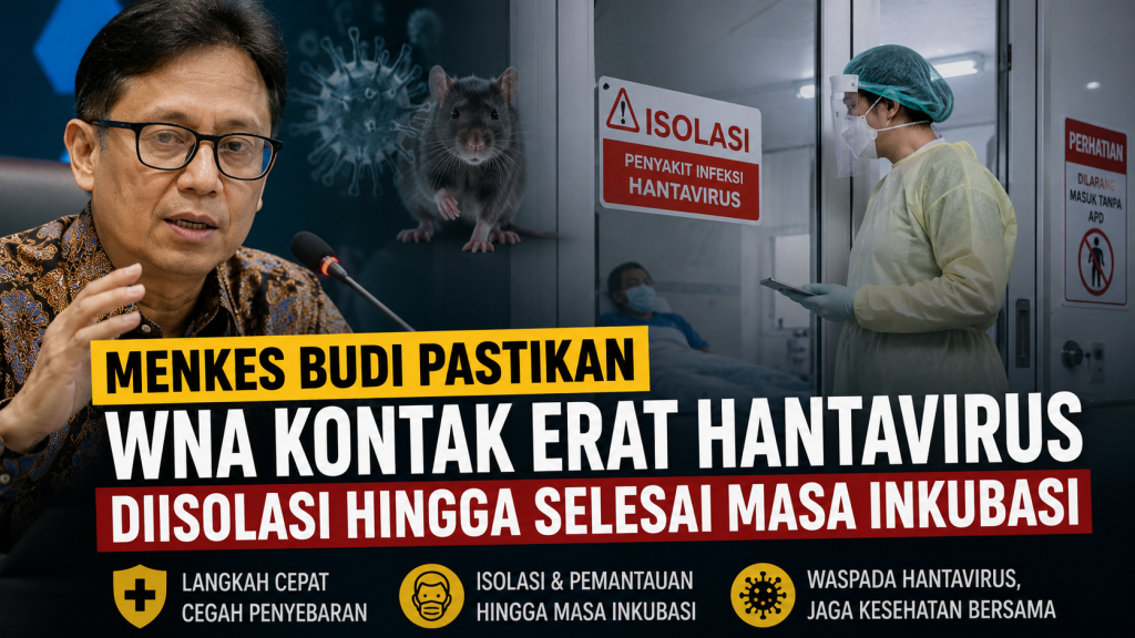 Pemerintah Ambil Langkah Cepat, Kontak Erat Hantavirus Jalani Isolasi