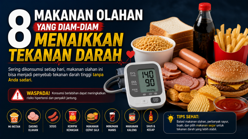 Sering Dikonsumsi, 8 Makanan Ini Bisa Naikkan Tekanan Darah