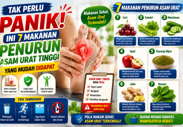Asam Urat Tinggi? Coba Konsumsi 7 Makanan Ini Secara Rutin