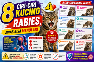Awas Menular! Kenali Tanda Kucing Terinfeksi Rabies