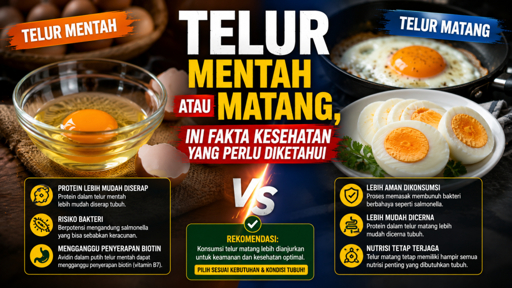 Mana Lebih Sehat, Telur Mentah atau Telur Matang? Simak Penjelasannya