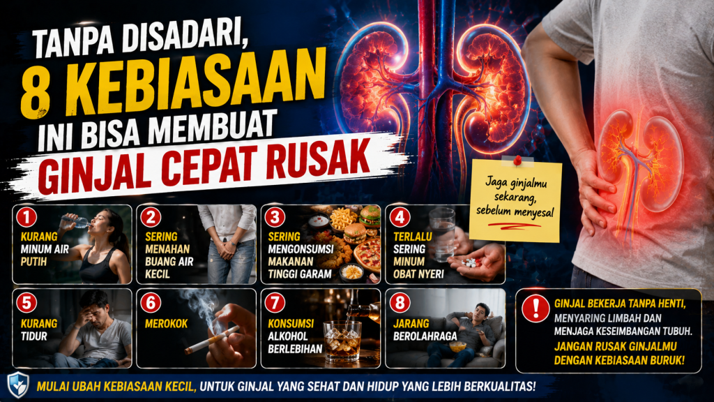 Ginjal Bekerja Tanpa Henti, Hindari Kebiasaan Buruk yang Bisa Merusaknya