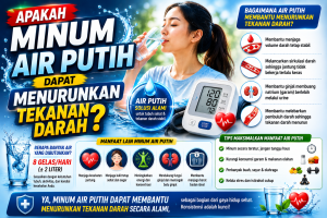 Jangan Remehkan Air Putih, Ini Manfaatnya bagi Tekanan Darah