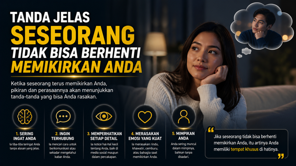 Diam-Diam Terpikir: Ini Ciri Seseorang Selalu Memikirkan Anda